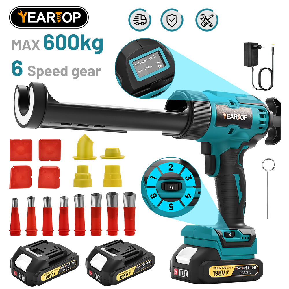 Sewing Necessities - Elektryczny pistolet do kleju, 6 prędkości,