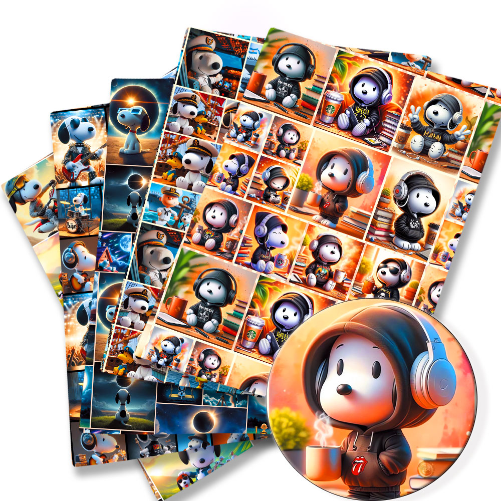 Sewing Fabric - Tkanina TAKARA TOMY Snoopy 140x50CM, poliestrowa