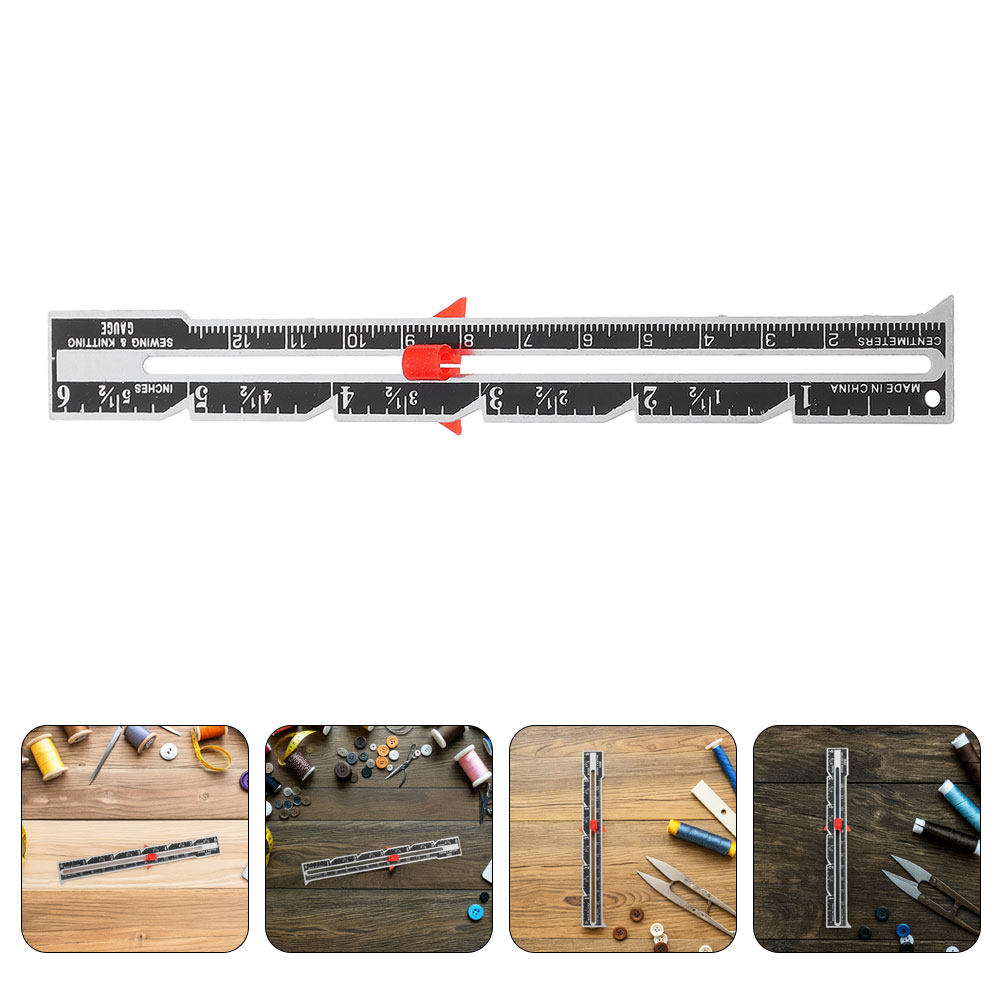 Sewing Gauge Ruler - 8-częściowy przenośny zestaw linijek do pikowania,
