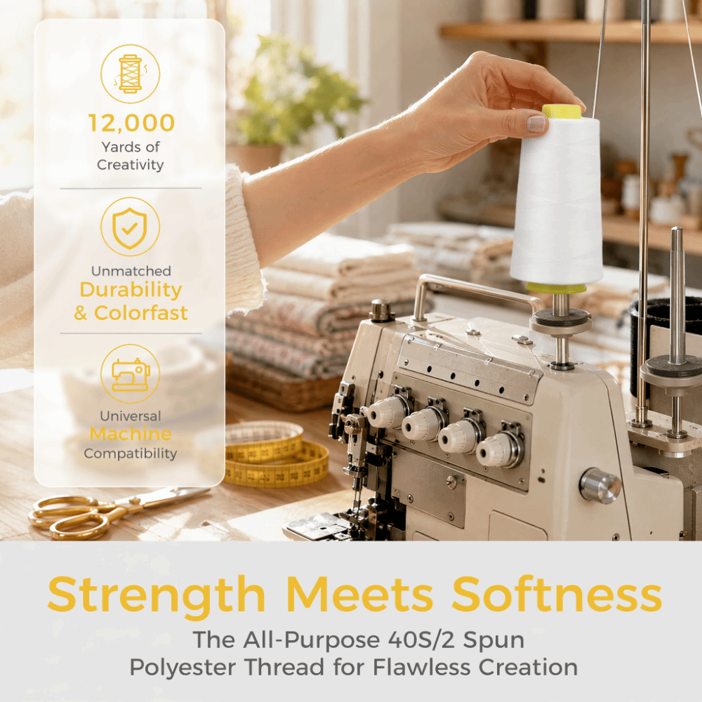 4 sztuki, każda po 3000 jardów – Serger Thread Cone recenzja i cena