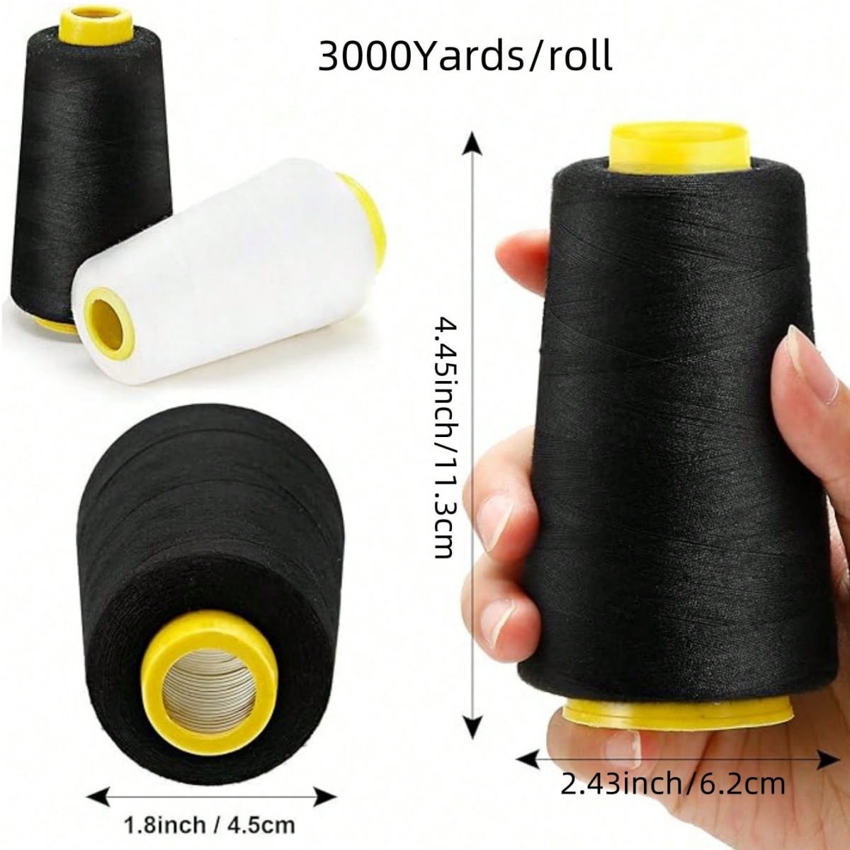 1-6 Rolek 3000 Jardów na Rolkę – Serger Thread Cone recenzja i cena