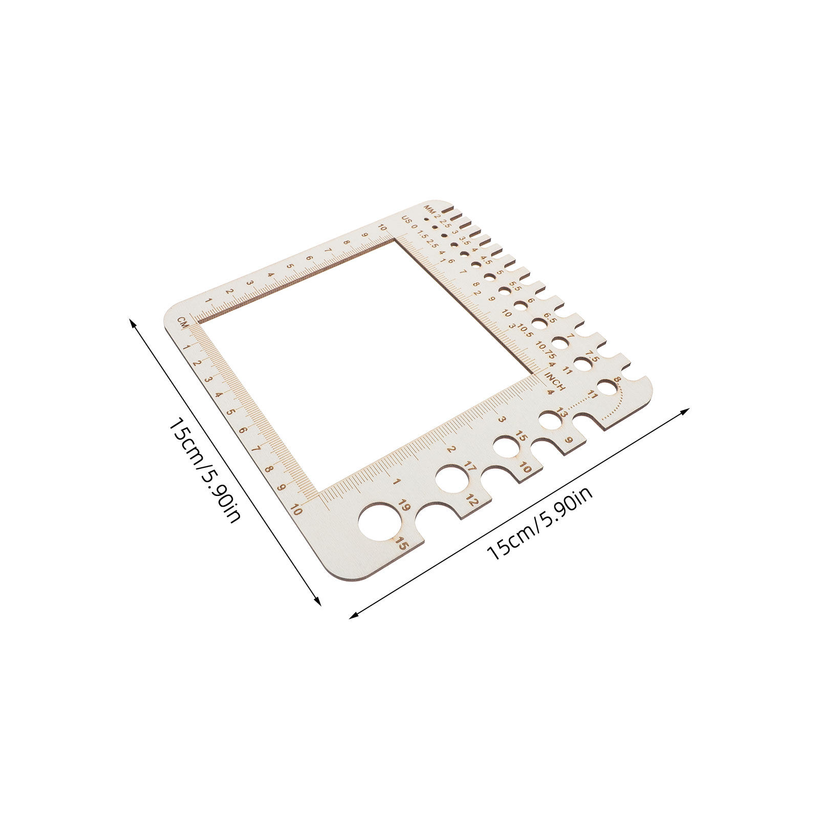 2 szt. drewnianych linijek do  – Sewing Gauge Ruler recenzja i cena