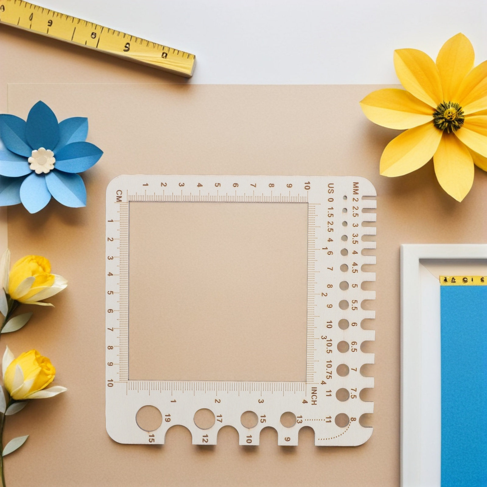 2 szt. drewnianych linijek do  – Sewing Gauge Ruler recenzja i cena